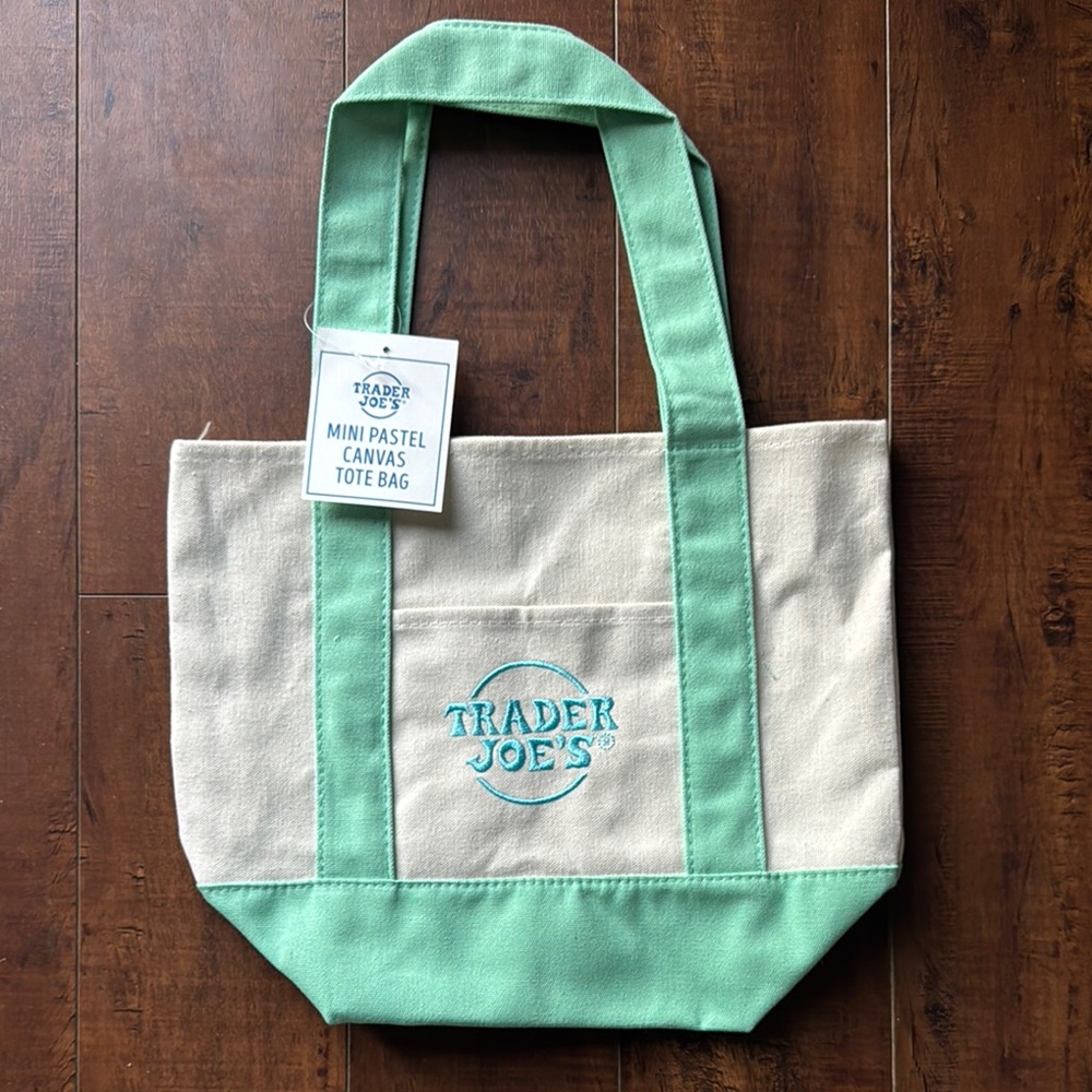 Trader Joe’s Mini Tote Bag (Mint Green)